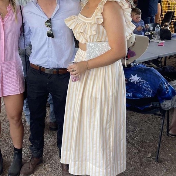 Acler Maxwell stripe top and skirt set. Size 4 - Picture 7 of 14